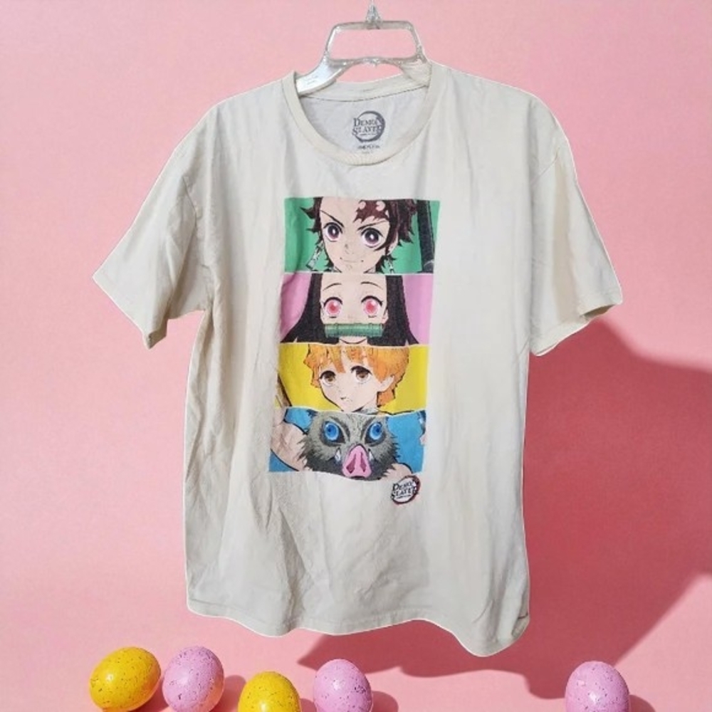 Anime Graphic Short Sleeve Tee - White
